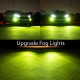 LED headlight front fog lamp 9-30 V 3000LM car modified green lime light bulb  5202