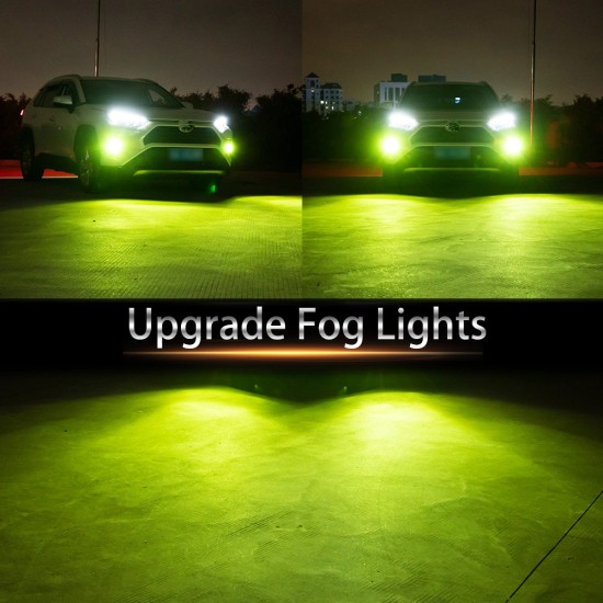 LED headlight front fog lamp 9-30 V 3000LM car modified green lime light bulb  880/881