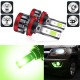 LED headlight front fog lamp 9-30 V 3000LM car modified green lime light bulb  880/881