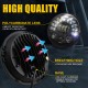 Led DRL Halo Headlight Aluminum 7-inch Matrix Gradient Color For Wrangler Headlight 7 inches