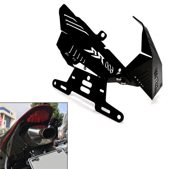 License Plate Holder For HONDA CBR600RR F5 07-12 Motorcycle Eliminator Registration Plate Bracket black