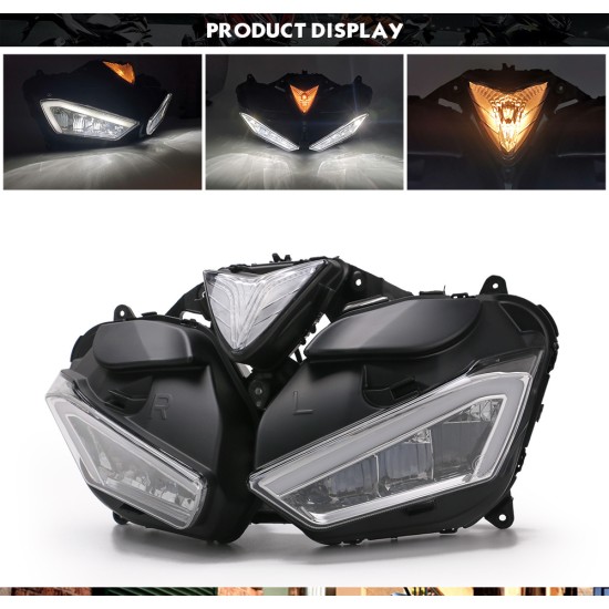 Motorcycle Headlight Assembly headlamp housing motorcycle accessories for Yamaha YZF R25 R3 YZF-R25 YZF-R3 13-17 hf057