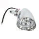 Motorcycle Headlight Lamp Chrome Visor Headlight Lamp For Bobber Chopper Dyna Plated