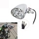 Motorcycle Headlight Lamp Chrome Visor Headlight Lamp For Bobber Chopper Dyna Plated