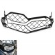 Motorcycle Headlight Protection Stainless Steel Grille Mesh for BMW F750GS F850GS 18-19 black