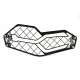 Motorcycle Headlight Protection Stainless Steel Grille Mesh for BMW F750GS F850GS 18-19 black