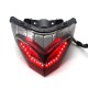 Motorcycle LED Rear Tail Light Brake Integrated Turn Signal for Kawasaki NINJA250/300 Red light (turn signal yellow)