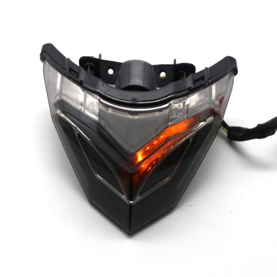 Motorcycle LED Rear Tail Light Brake Integrated Turn Signal for Kawasaki NINJA250/300 Red light (turn signal yellow)