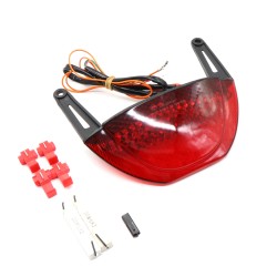 Motorcycle Rear Tail Light Brake Turn Signal Integrated LED Taillight for HONDA CBR600RR 08-12 Red shell