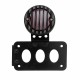 Motorcycle Side Mount Tail Light with License Number Plate Bracket For  Sportsters Bobber Chopper Rear Stop Light black