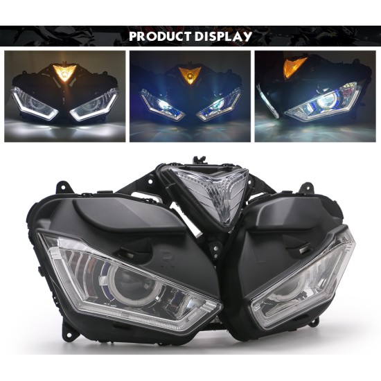 Motorcycle accessories LED headlight assembly near and far light light for Yamaha R3 R25, 2015-2018 V2 hf056