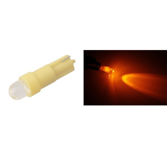 T5 COB Single Light 3D Astigmatism Car Led Bulb T5 Ceramic Instrument Light Led Indicator Yellow