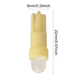 T5 COB Single Light 3D Astigmatism Car Led Bulb T5 Ceramic Instrument Light Led Indicator Yellow