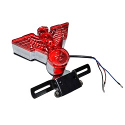 Universal LED Taillight Eagle Brake Stop Lamp Motorcycle Retro Tail Light As shown