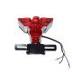 Universal LED Taillight Eagle Brake Stop Lamp Motorcycle Retro Tail Light As shown