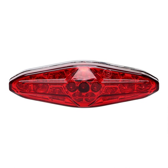 Universal LED Taillight Mesh Grill Brake Stop Lamp Motorcycle Light Plate Warning Light Red lamp shell