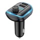 Usb Car Charger Mobile Phone Charging with Music MP3 Player Bluetooth 5.0 black