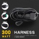 Wiring Harness Kit Single LED Light Bar Wire Switch Line 1 to 1 Car Wiring Harness black