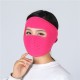 Motorcycle Cycling Ski Cold Winter Cold-proof Ear Warmer Sports Half Face Mask Rose red_free size