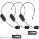 2.4G Wireless Headset Microphone Rechargeable Lavalier Microphone for Teacher Teaching 1 to 1