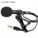 3.5mm Lavalier Microphone Vocal Stand Clip Tie Audio Video Lapel Microphone 1.5 meters straight