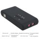 7.1 Stereo Sound Card Usb Optical Interface Dual Microphone Connector True 8 Channel External Sound Card Black