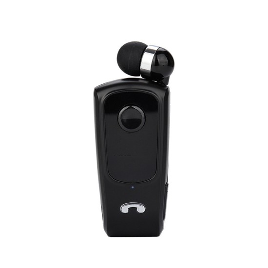 F920 Wireless Sport Earphone Bluetooth-compatible Incoming Vibration Voice Report Number Clip-on Type Headset Silver