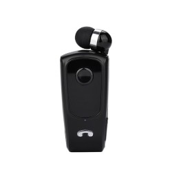 F920 Wireless Sport Earphone Bluetooth-compatible Incoming Vibration Voice Report Number Clip-on Type Headset Black