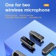 M3 Wireless Lavalier Microphone Mini Portable Noise Reduction Power Display Mic with Charging Box for iPhone