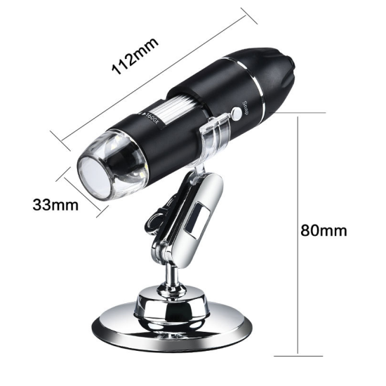 Usb Hd Digital  Microscope With Adjustable Led Portable Multifunction Microscope With Photo Function 1000X clarinet