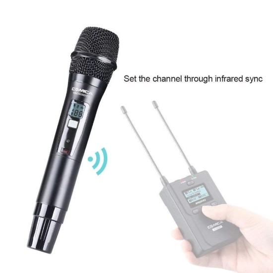 WM300HTX UHF 96-Channel Single Wireless Handheld Transmitter for WM300 Microphone System black