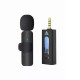 Wireless 3.5mm Lavalier Microphone Condenser Mic for Camera Speaker Smartphone Recording Microphone K35 1to 1