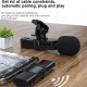 Wireless Lavalier Microphone Studio Gaming Live Broadcast Lapel Clip Professional Mic