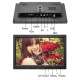 10.1" Lcd HD Monitor Color Screen 2 Channel Video Input Security Display with Speaker bnc avi vga EU Plug