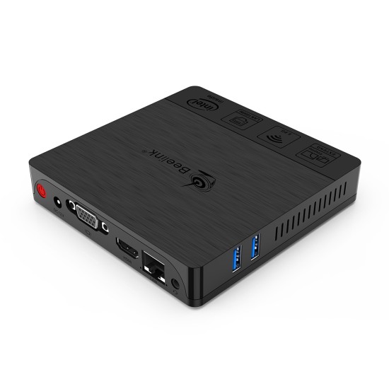 Beelink BT4 MINI PC 4GB+64GB Intel HD Graphics 600 Quad Core Intel Atom X5-Z8500 Pocket PC black_EU Plug