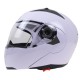 105 Full Face Helmet Electromobile Motorcycle Transparent Lens Protective Helmet White L