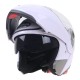 105 Full Face Helmet Electromobile Motorcycle Transparent Lens Protective Helmet White XXL