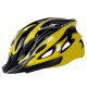 Bicycle Cycling Helmet EPS+PC Cover Integrated-Mold Breathable Riding Helmet MTB Bike Safely Cap Riding Equipment Black yellow_Head circumference 52-60 adjusted