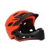 Full Covered Kid Helmet Balance Bike Children Full Face Helmet  Orange_One size