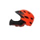 Full Covered Kid Helmet Balance Bike Children Full Face Helmet  Orange_One size