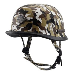 Helmet Personal Retro Cruiser Motorcycle Helmet Black Camo XL