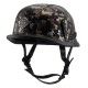 Helmet Personal Retro Cruiser Motorcycle Helmet Black camouflage M