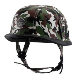 Helmet Personal Retro Cruiser Motorcycle Helmet Camouflage Green L