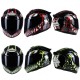 Men Women Motorcycle Helmet Large Tail Full Face Helmet Racing Motorcycle Running Helmet Red_L