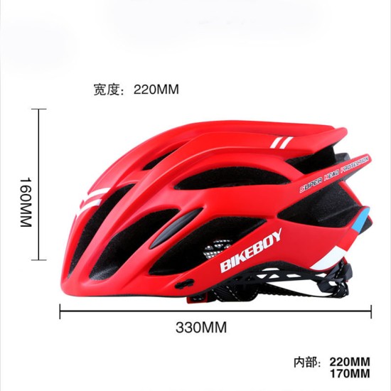 Men Women Piece Molding Cycling Helmet for Head Protection Bikes Equipment  blue_One size