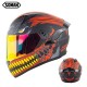 Motorcycle Helmet Anti-Fog Lens sith Fast Release Buckle and Ventilation System Wearable Ergonomic Helmet Suzuki Blue_M