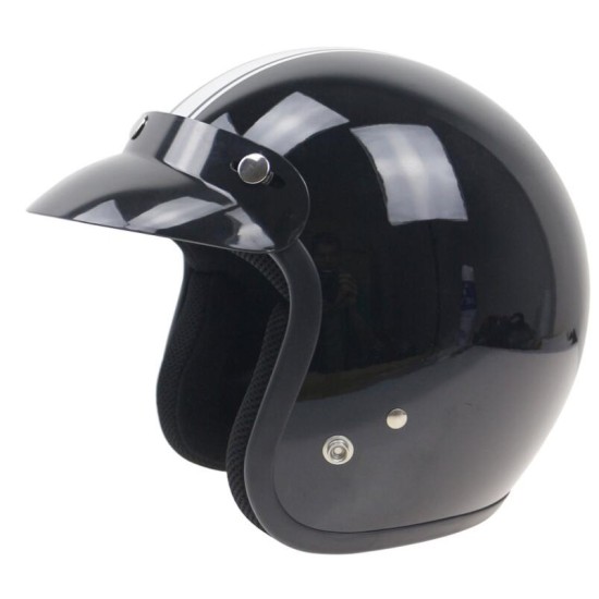 Motorcycle Helmet Brim Three-buckle Motorcycle Cycling Helmet Peak Top Sun Shade Visor Shield black