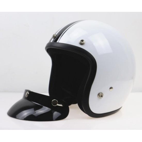 Motorcycle Helmet Brim Three-buckle Motorcycle Cycling Helmet Peak Top Sun Shade Visor Shield black