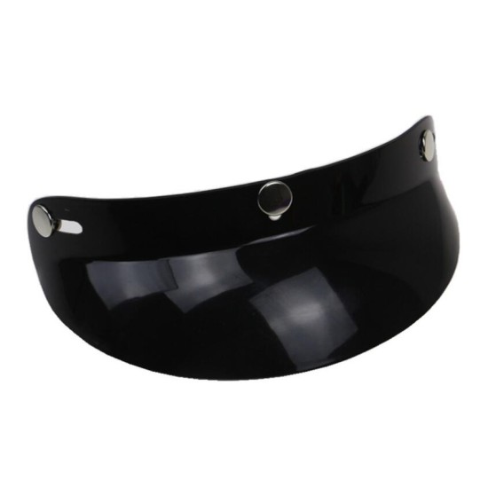 Motorcycle Helmet Brim Three-buckle Motorcycle Cycling Helmet Peak Top Sun Shade Visor Shield black