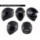 Motorcycle Helmet Men Women Full Face Helmet Moto Riding Motocross Motorbike Helmet  Matte black with tea lens_XXL